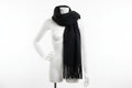 Luxe Fluffy Scarf - Black, Pink & Red | Ultra-Soft Winter Essential