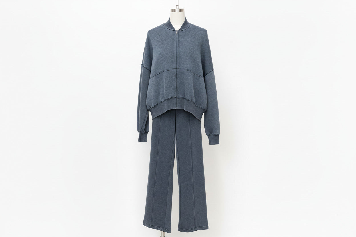 Zip-Up Lounge Tracksuit Set