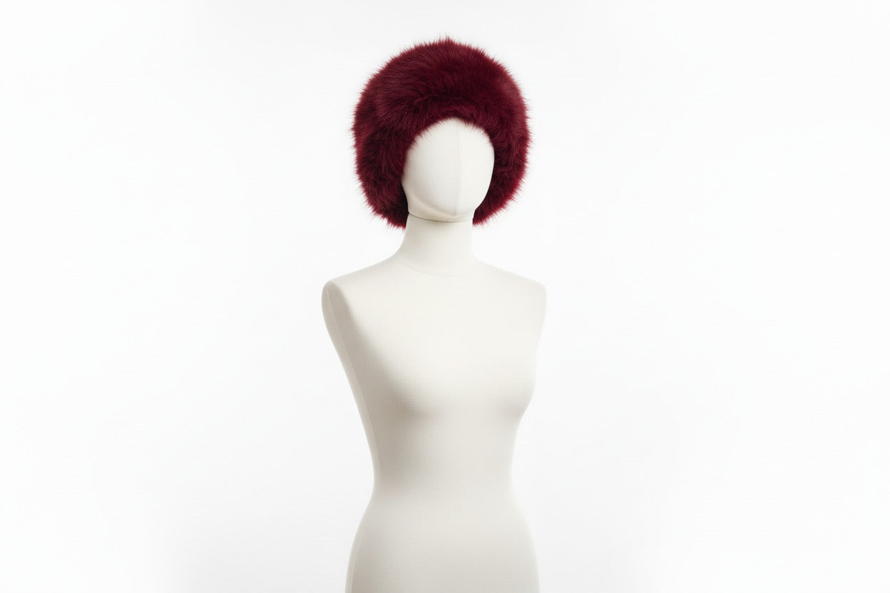 Red Fluffy Bucket Hat - Cosy Winter Statement Piece