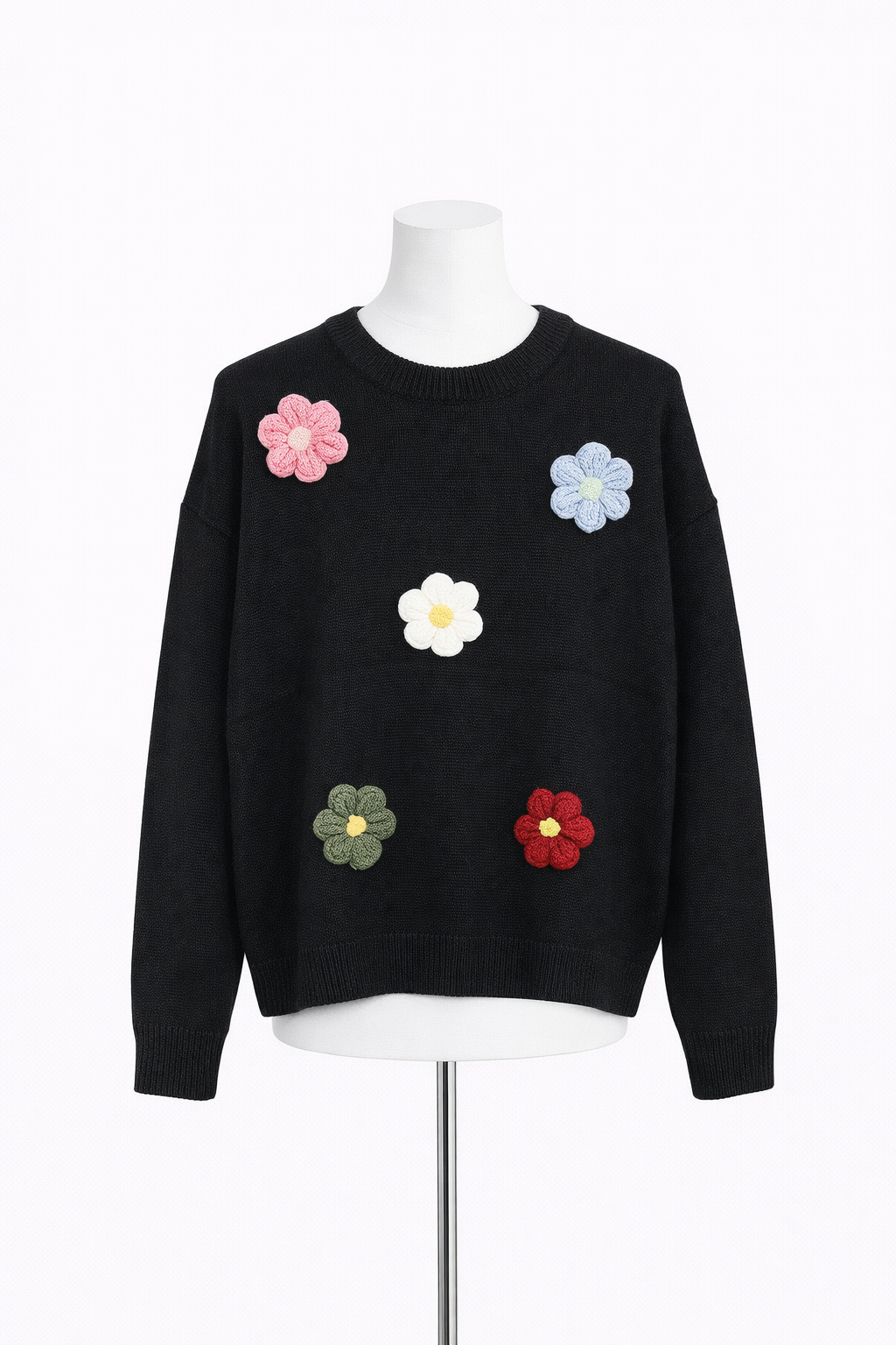 Floral Embroidered Knit Jumper