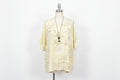 Linen Top with Necklace Detail