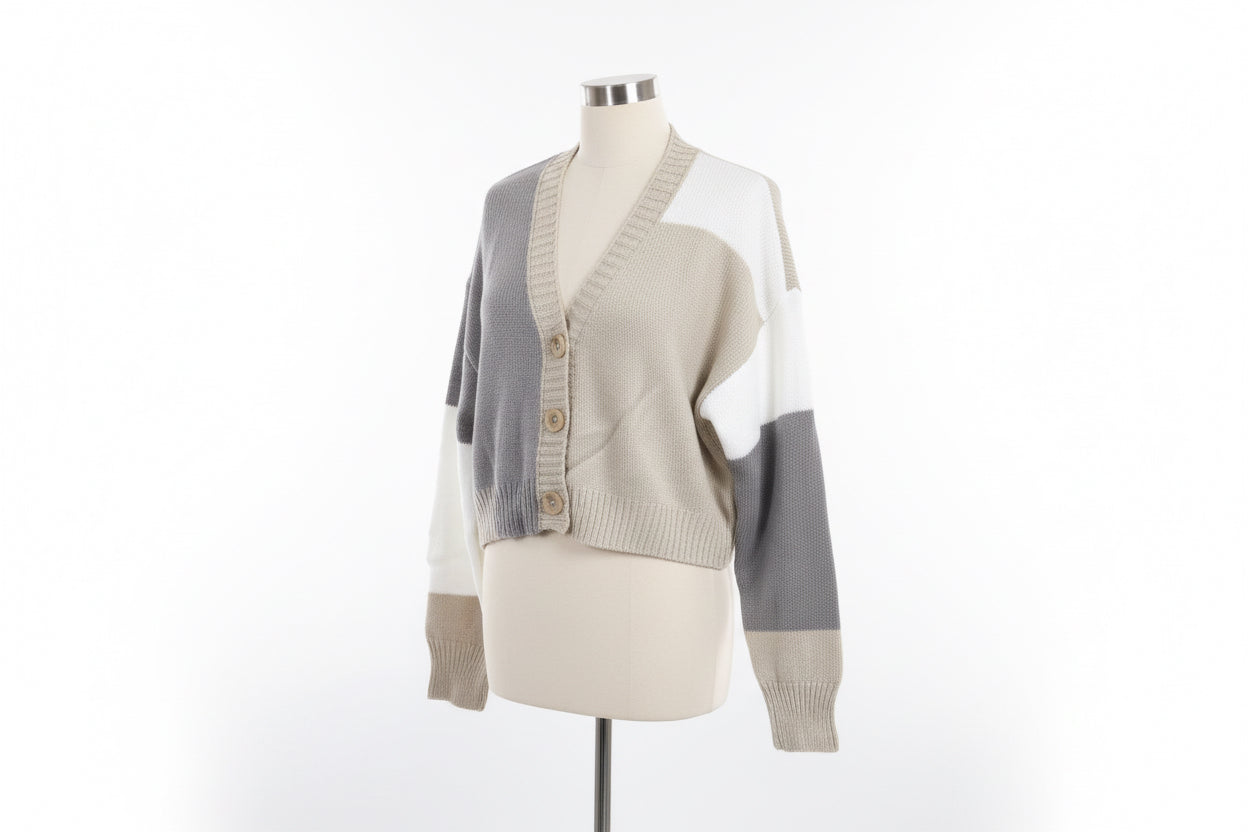 Multi-Coloured Cardigan - Vibrant Layering Essential