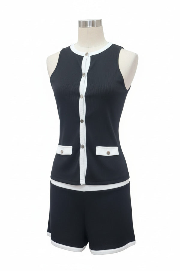 Knitted Co-Ord Set - Shorts & Top